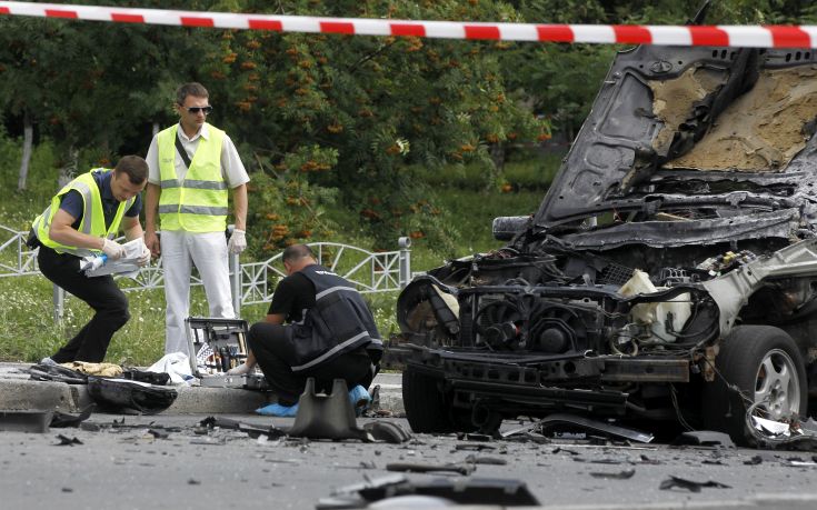 Όχημα εξερράγη στο κέντρο του Κιέβου