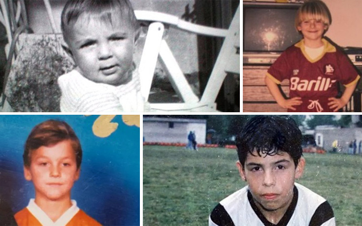 Αστέρες του ποδοσφαίρου σε φωτογραφίες όταν ήταν μπόμπιρες