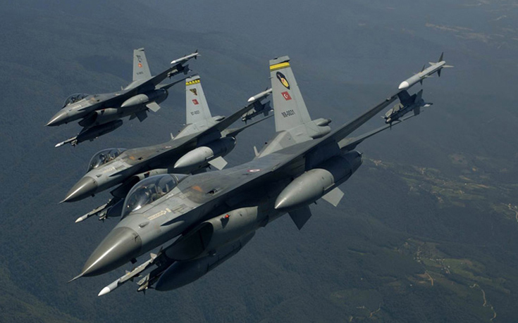 Πτήση τουρκικών F-16 πάνω ελληνικό νησί για τρίτη συνεχή ημέρα