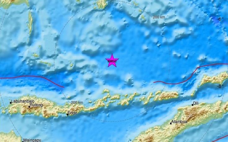Σεισμός 6,5 Ρίχτερ στη Θάλασσα Μπάντα