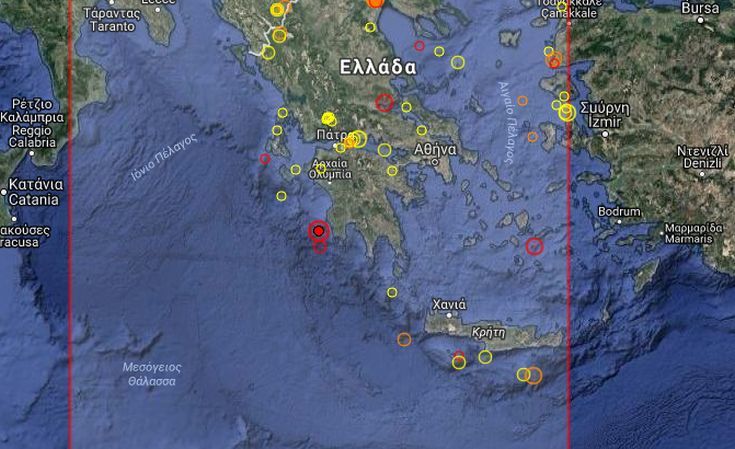 Σεισμός 4,6 ρίχτερ δυτικά της Πύλου