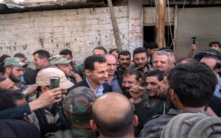 Στην ανατολική Γούτα ο Άσαντ