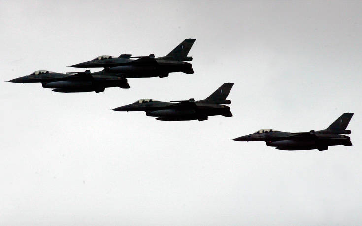 Υπέρπτηση τουρκικών F-16 πάνω από τους Λειψούς και τους Αρκιούς