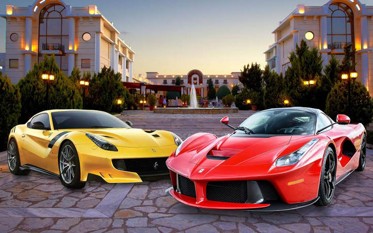 Σπορ υπεραυτοκίνητα της Ferrari παρουσιάζονται για πρώτη φορά στο Epirus Palace