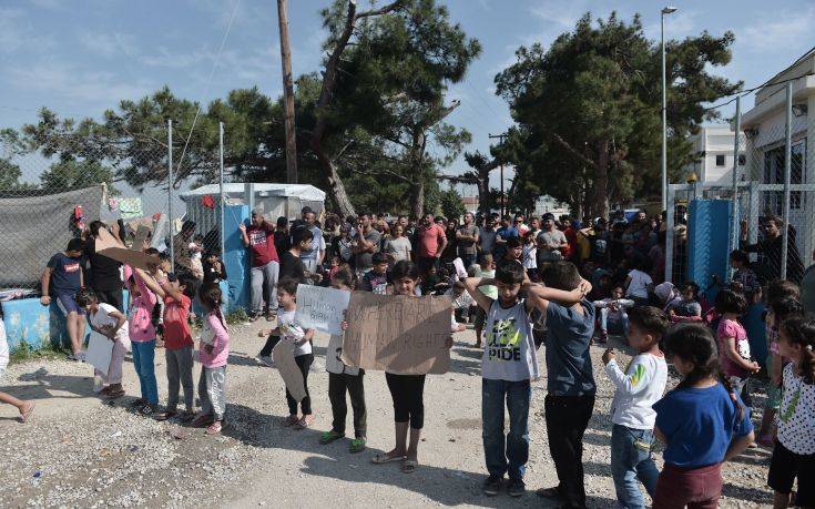 Νέα διαμαρτυρία προσφύγων και μεταναστών στη δομή φιλοξενίας στα Διαβατά
