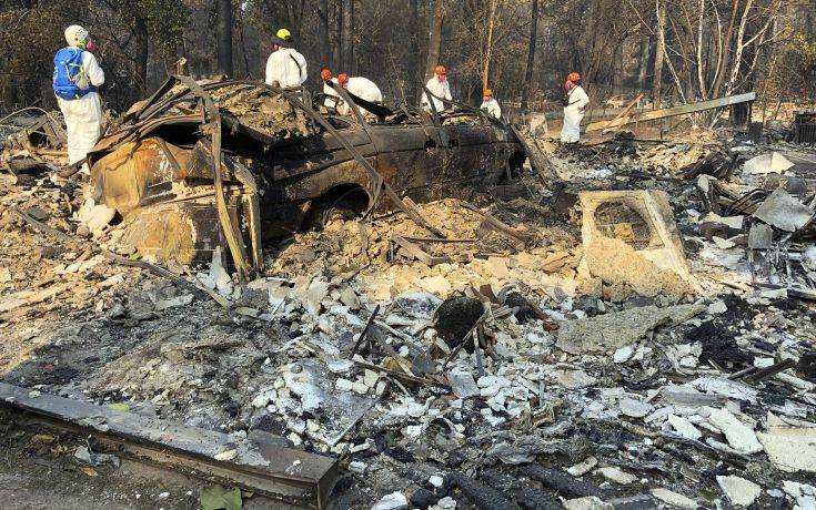 Κάποιοι από τους νεκρούς της πυρκαγιάς στην Καλιφόρνια ίσως να μη βρεθούν ποτέ