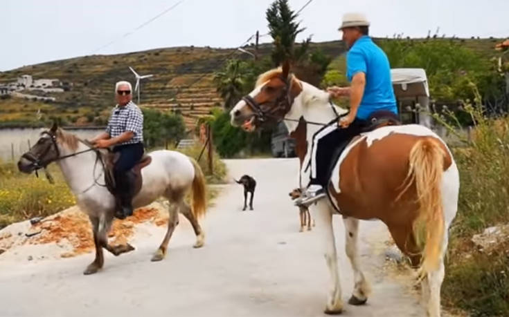 Εκλογές 2019: Δύο φίλοι από το Ναύπλιο πήγαν να ψηφίσουν με άλογα