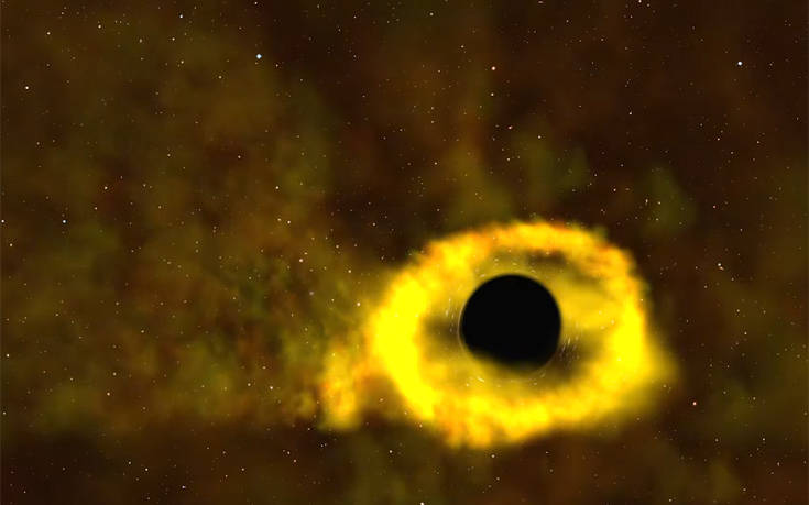 Εντυπωσιακές εικόνες από μαύρη τρύπα που καταβροχθίζει άστρο