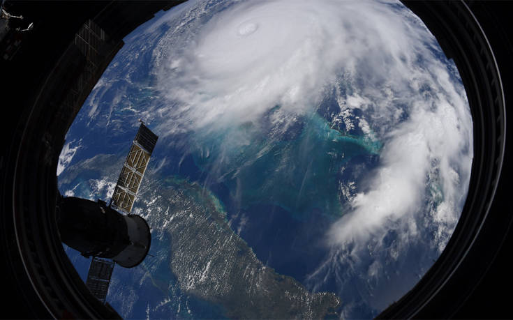 Έτσι φαίνεται ο τυφώνας Ντόριαν από τον Διεθνή Διαστημικό Σταθμό