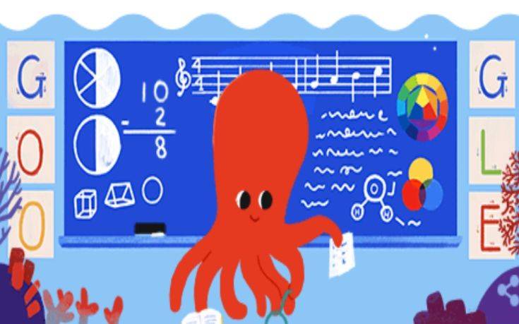 Αφιερωμένο στους εκπαιδευτικούς το σημερινό doodle της Google