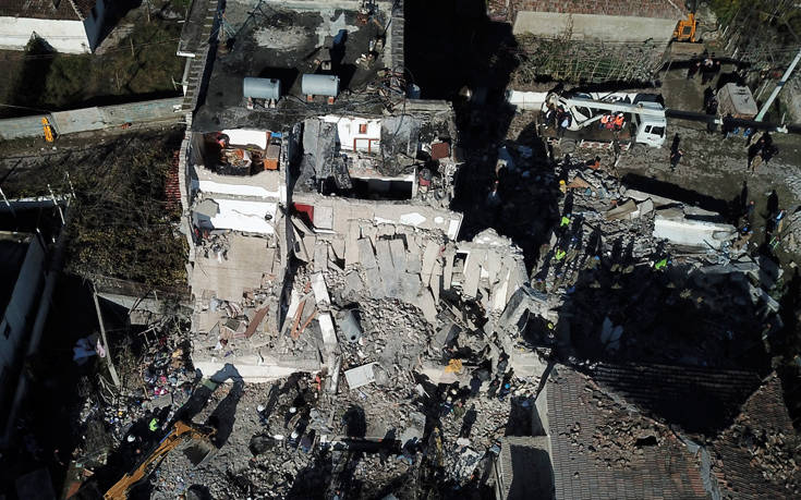 Φονικός σεισμός στην Αλβανία: Πλάνα από drone αποτυπώνουν το μέγεθος της καταστροφής