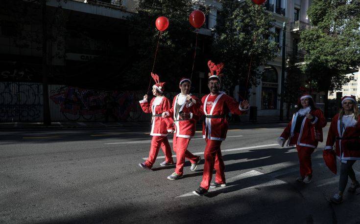 Κλειστοί οι δρόμοι στο κέντρο της Αθήνας για το «Santa Run»