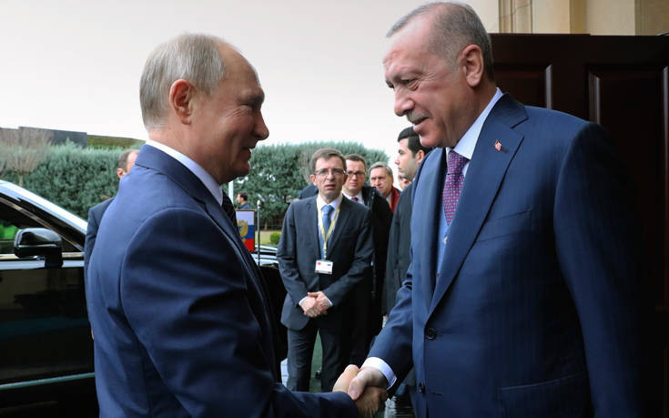 Πούτιν – Ερντογάν: Δύο ώρες κράτησε η συνάνάτησή τους, τι συζητήθηκε