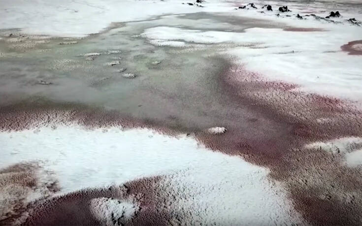 Η θάλασσα έγινε κόκκινη σαν αίμα στο Καζακστάν &#8211; Πώς εξηγούν οι επιστήμονες το φαινόμενο