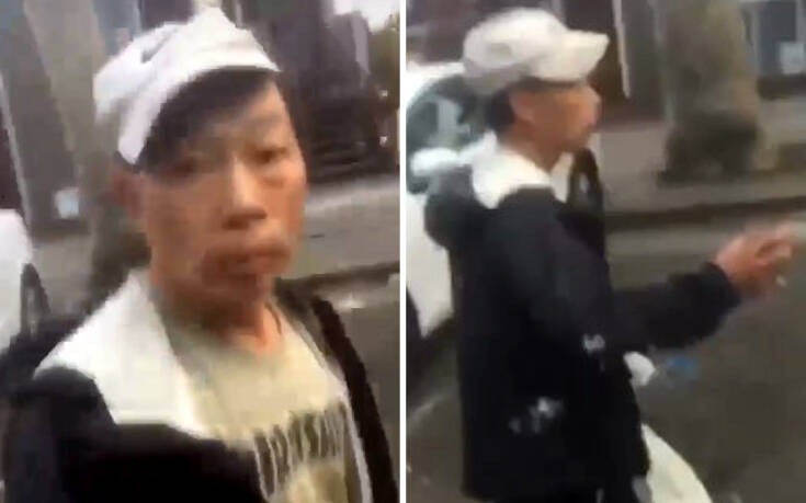 Βίντεο-ντροπή με άνδρα να χτυπά ηλικιωμένο στο πρόσωπο και τους παριστάμενους να χλευάζουν και να βιντεοσκοπούν