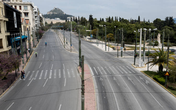 Δευτέρα του Πάσχα: Με πόλη φάντασμα έμοιαζε η Αθήνα
