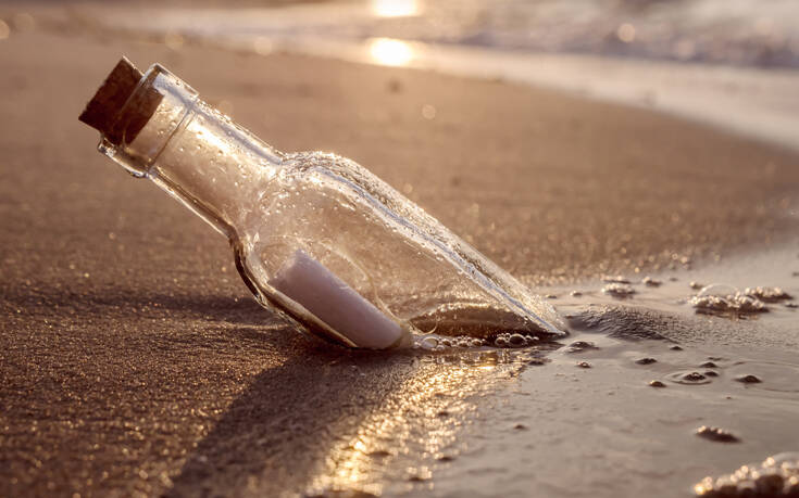 Message in a bottle στη Σκιάθο: Μήνυμα καραντίνας ταξίδεψε από τη Λέσβο μέχρι την παραλία Αχλαδιές