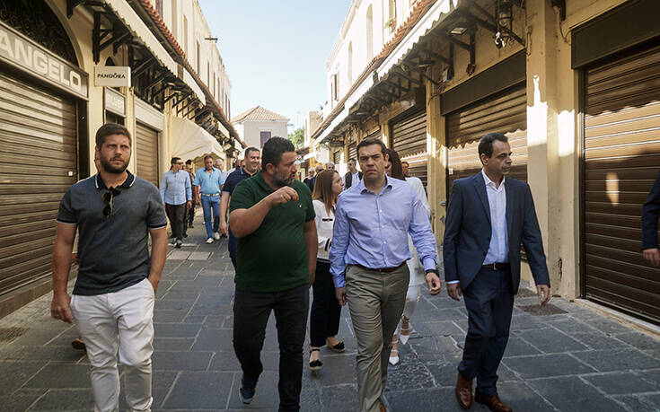 Ρόδος: Τις προτάσεις του ΣΥΡΙΖΑ για την ενίσχυση των επιχειρήσεων παρουσίασε ο Αλέξης Τσίπρας
