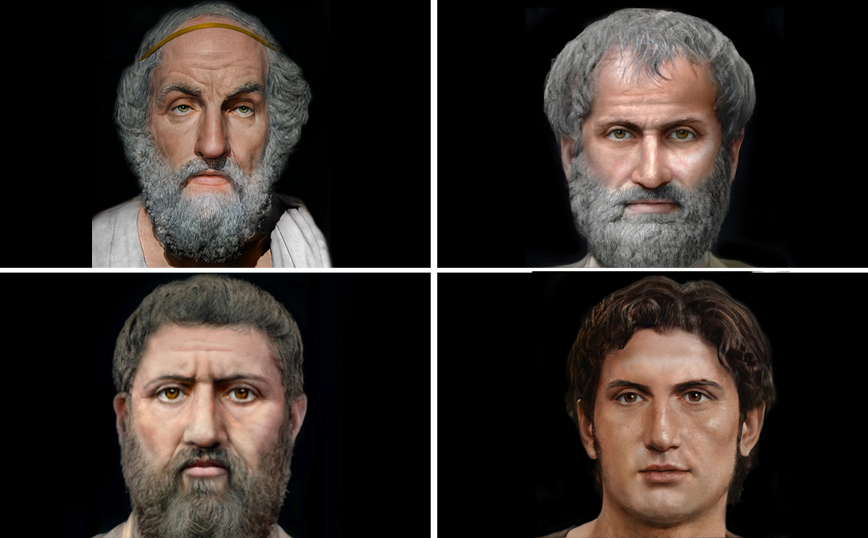 Έτσι έμοιαζαν τα πρόσωπα σπουδαίων αρχαίων Ελλήνων &#8211; Πώς ήταν ο Αριστοτέλης, ο Όμηρος, ο Μέγας Αλέξανδρος