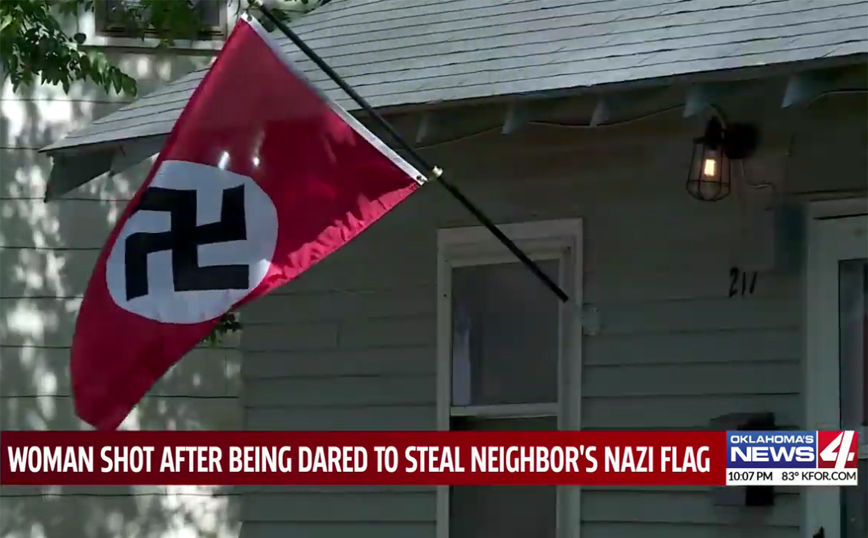 Πήγε να κατεβάσει τη ναζιστική σημαία του γείτονα και εκείνος άνοιξε πυρ