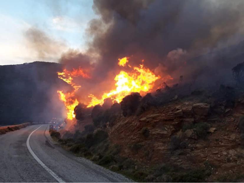 Φωτιά στην Άνδρο: Εκκενώθηκαν προληπτικά τα δύο χωριά &#8211; Σε ετοιμότητα άλλα δύο
