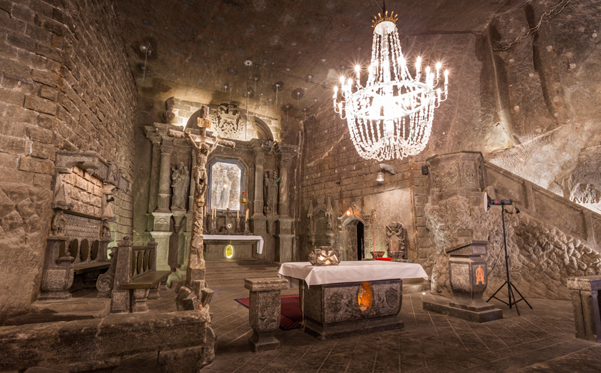 Ο εκπληκτικός υπόγειος κόσμος στην Πολωνία φτιαγμένος από αλάτι