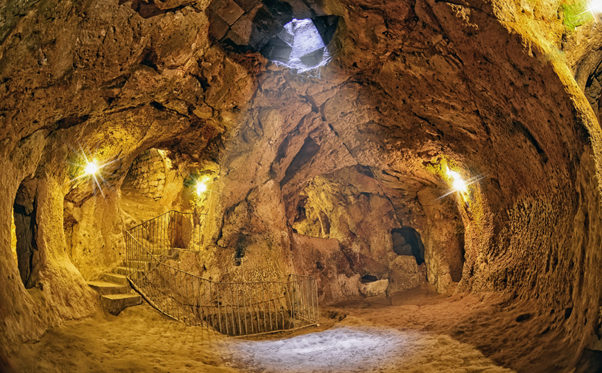 Η αρχαία υπόγεια πόλη των 18 επιπέδων στην Τουρκία