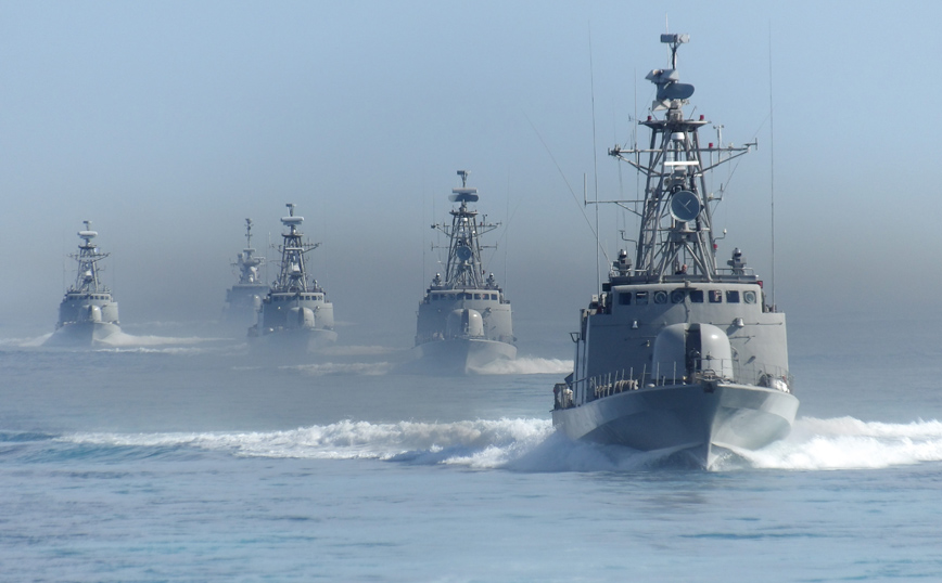 Εντυπωσιακές εικόνες από την εκπαίδευση του Πολεμικού Ναυτικού σε Αιγαίο και Μυρτώο Πέλαγος
