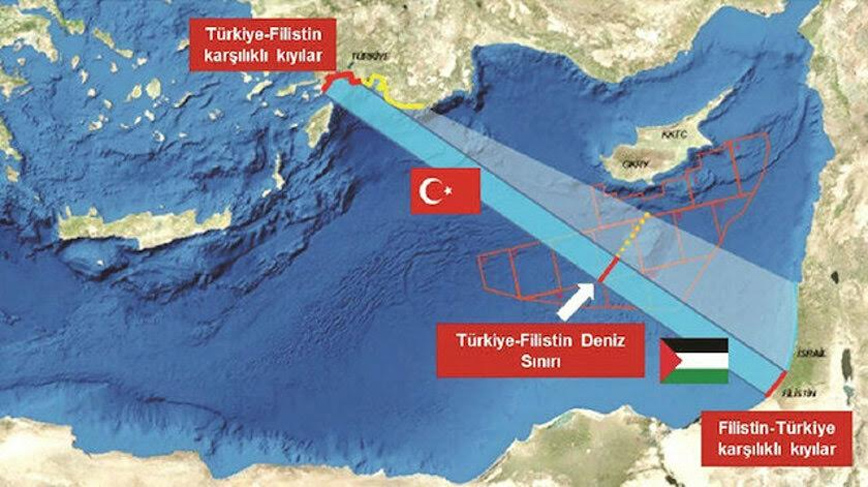 Κοινά θαλάσσια σύνορα μεταξύ Τουρκίας και Παλαιστίνης ζητά ο προκλητικός εμπνευστής της «Γαλάζιας Πατρίδας»