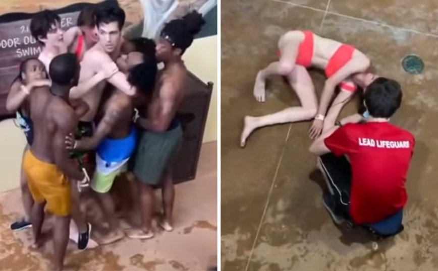 Σοκαριστικό βίντεο με τον καβγά ανάμεσα σε μεθυσμένους &#8211; Μια γυναίκα έπεσε κάτω αναίσθητη