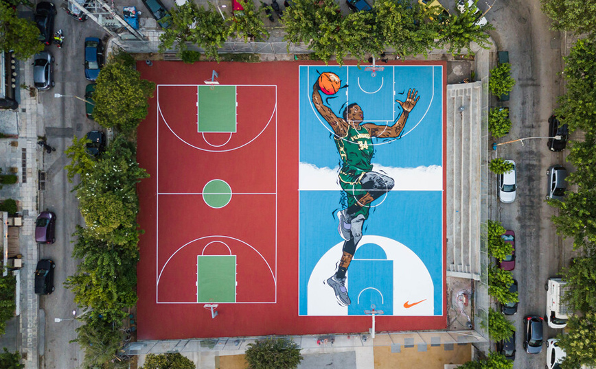 Δήμος Αθηναίων: Τα γήπεδα μπάσκετ των Σεπολίων μεταμορφώνονται προς τιμήν του Γιάννη Αντετοκούνμπο