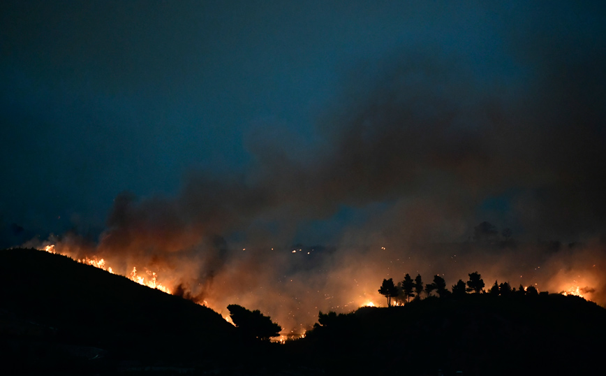 Φωτιά στην Αττική: «Η φωτιά κύκλωσε το χωριό» λέει ο πρόεδρος της κοινότητας