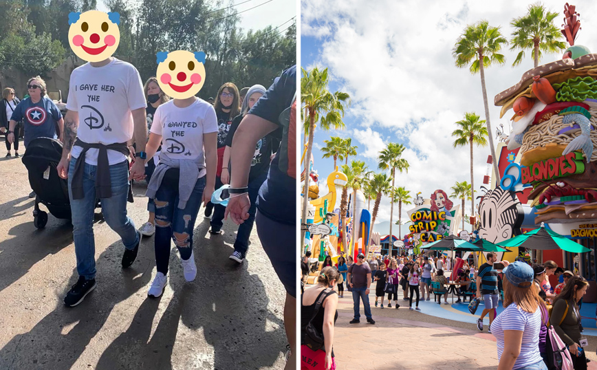 Έξαλλο το Twitter με τα πικάντικα μπλουζάκια που φορούσε ζευγάρι σε επίσκεψή του στη Disney World