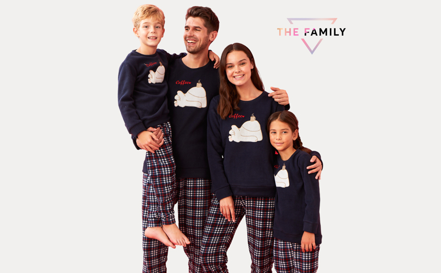 Χριστουγεννιάτικες matching πιτζάμες για όλη την οικογένεια