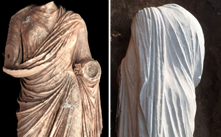 Σημαντικό εύρημα στην Αρχαία Επίδαυρο: Η έντονη βροχόπτωση αποκάλυψε γυναικείο άγαλμα πολύ καλής ποιότητας