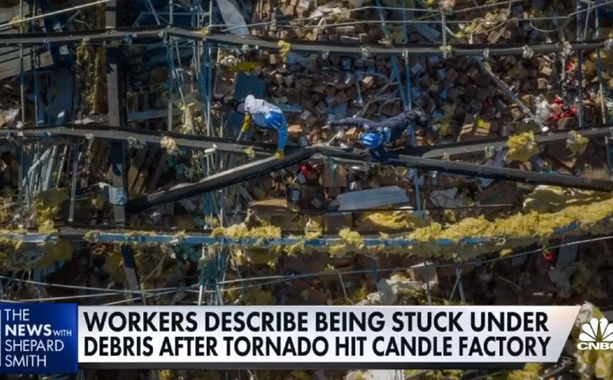 Κεντάκι: Εργαζόμενοι σε εργοστάσιο που κατέρρευσε καταγγέλλουν πως οι προϊστάμενοι τους απείλησαν με απόλυση αν έφευγαν
