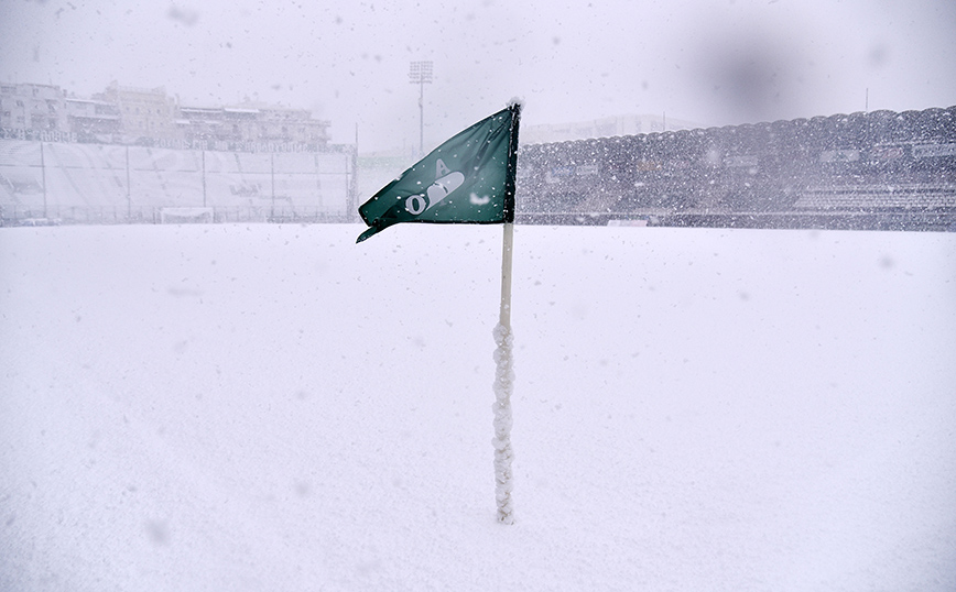 Η Λεωφόρος… χάθηκε στο χιόνι &#8211; Εντυπωσιακές εικόνες από το γήπεδο του Παναθηναϊκού