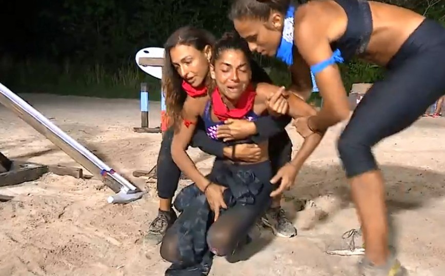 Survivor 5: Ξέσπασε σε κλάματα η Μυριέλλα Κουρεντή στο τέλος του αγώνα &#8211; «Πού είναι ο γιατρός ρε;»