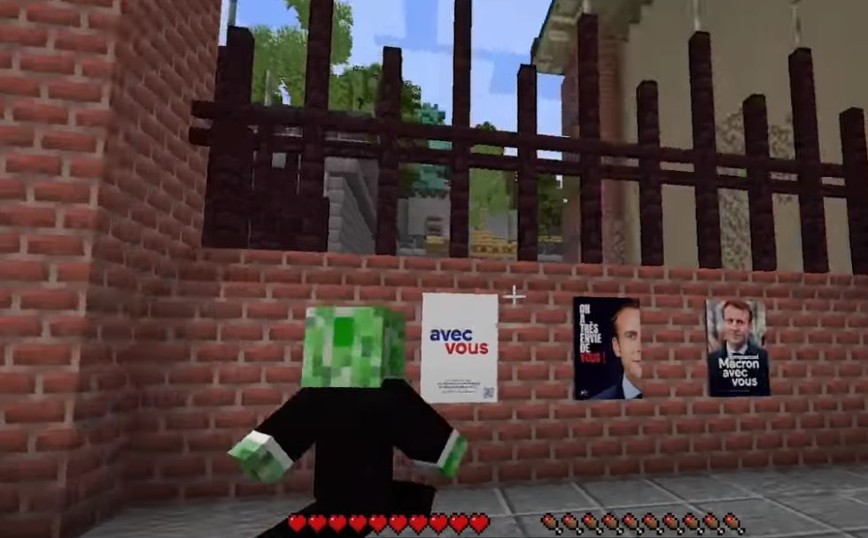 Γαλλία: Ο προεκλογικός αγώνας του Εμανουέλ Μακρόν έγινε ψηφιακός στο βιντεοπαιχνίδι Minecraft