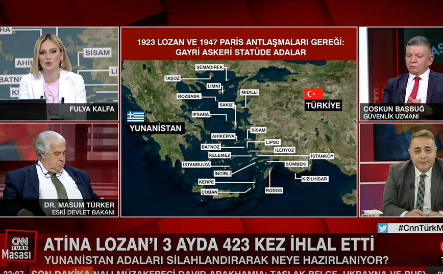 CNN Turk: «Μην ξεχνάμε ότι το 2018 Τούρκοι κομάντος κατέβασαν την ελληνική σημαία από βραχονησίδα του Αιγαίου»