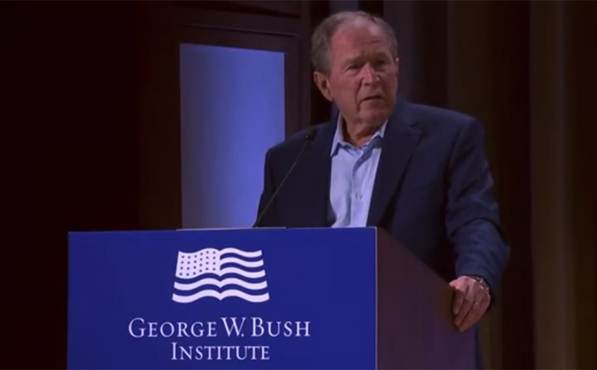 Γκάφα Τζορτζ Μπους: «Αδικαιολόγητη η εισβολή στο Ιράκ, εννοώ στην Ουκρανία» &#8211; Viral το βίντεο στο Twitter