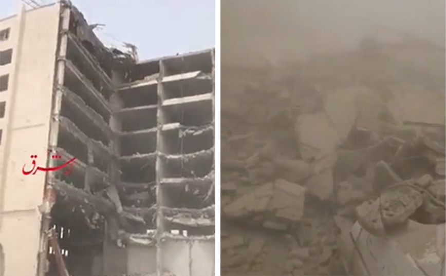 Κατάρρευση κτιρίου 10 ορόφων στο Ιράν: Τουλάχιστον 5 νεκροί και 80 εγκλωβισμένοι &#8211; Σοκάρουν οι εικόνες
