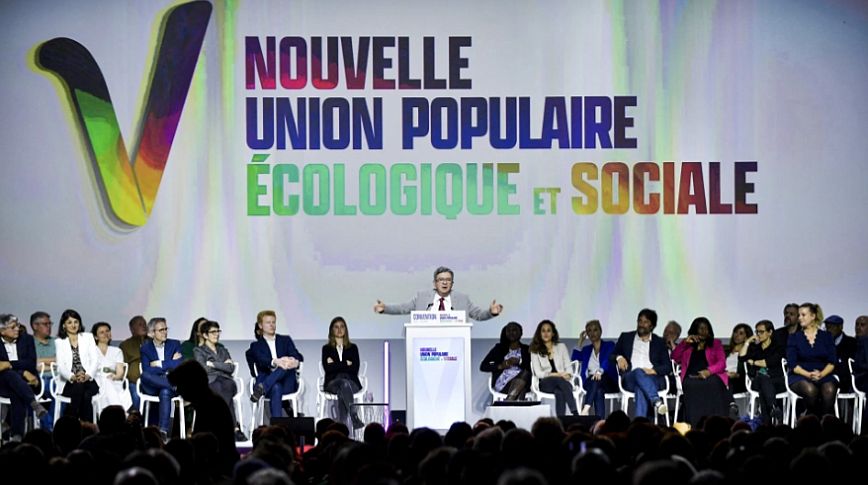 Γαλλία: Το ελληνικό γράμμα «ν» είναι το σήμα της Νέας Λαϊκής Ένωσης του Μελανσόν