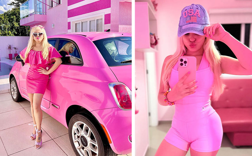 Βραζιλιάνα influencer ξόδεψε 200.000 δολάρια για να ζει σαν την&#8230; Barbie &#8211; Ροζ σπίτι, ροζ ρούχα και ροζ αμάξι