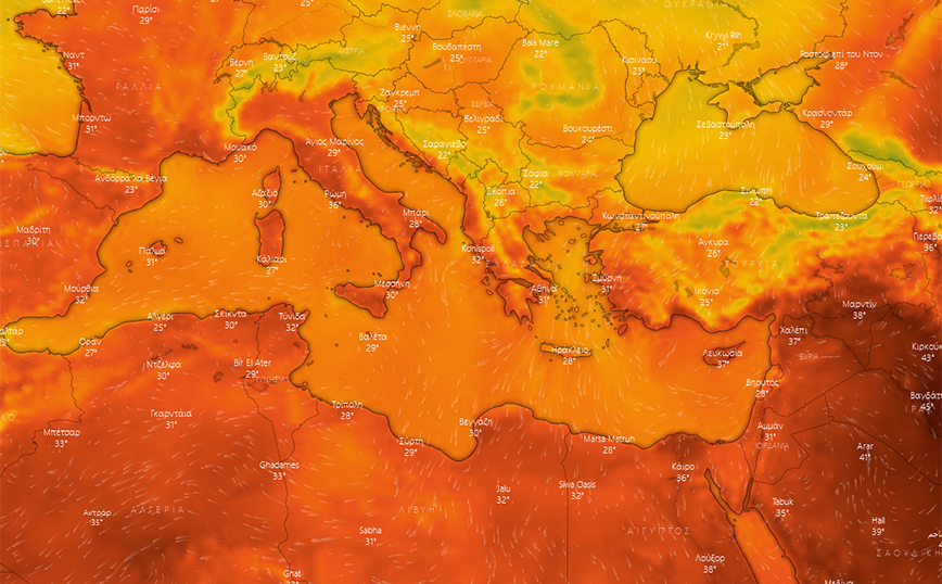 Ακραία συμπεριφορά του καιρού στη Δυτική Ευρώπη, που λιώνει από τον καύσωνα – Δείτε χάρτες