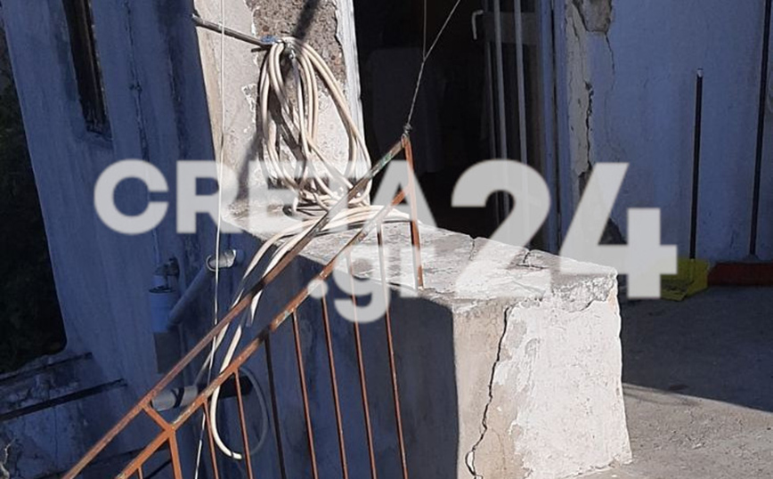 Κρήτη: Το σπίτι στο οποίο έχασε τη ζωή της η 77χρονη γυναίκα που εγκλωβίστηκε στα συντρίμμια