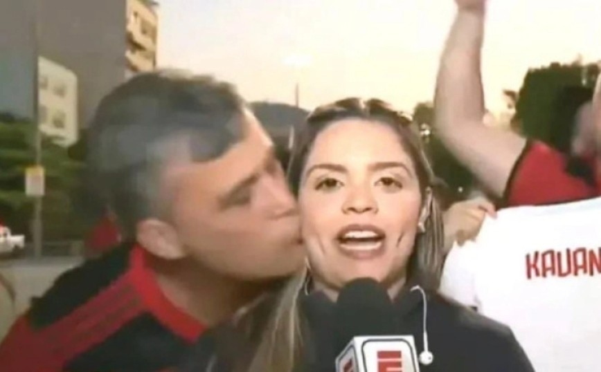Βραζιλία: Οπαδός φίλησε δημοσιογράφο, συνελήφθη και αποκλείστηκε από τα γήπεδα &#8211; Δείτε το βίντεο