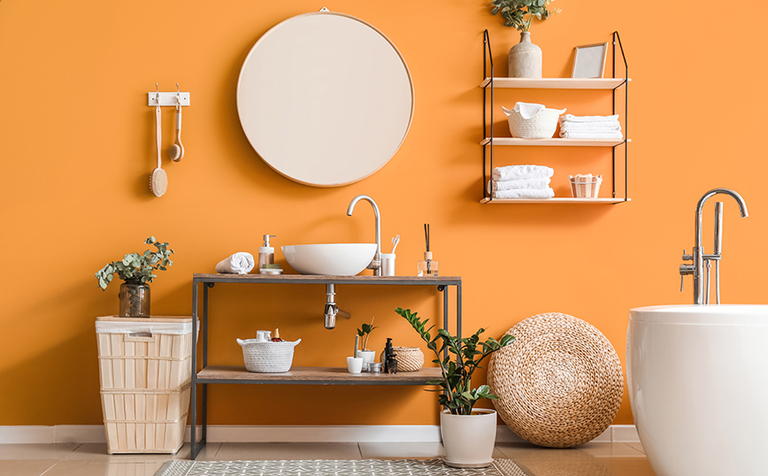 Γιατί το μπάνιο σας είναι το ιδανικό μέρος για να προσθέσετε έντονο χρώμα στο σπίτι σας