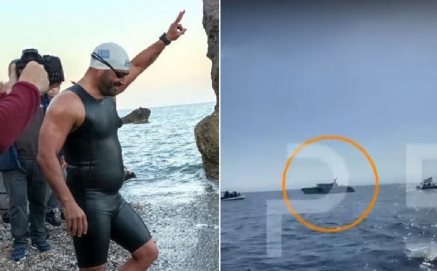 Πρόκληση στη Ρόδο από τουρκικό σκάφος: Παρενόχλησε Παραολυμπιονίκη κολυμβητή που εκπλήρωνε το τάμα του
