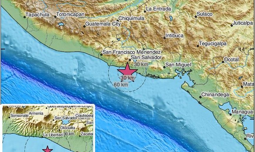 Ισχυρός σεισμός ταρακούνησε το Ελ Σαλβαδόρ &#8211; Δεν υπάρχουν αναφορές για θύματα, «δόξα τω Θεώ»